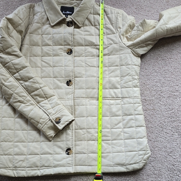 Sam Edelman Women's Cream Quilted Puffer Faux Leather Jacket, Preowned, XL - Picture 13 of 16
